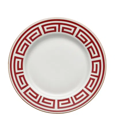 Ginori 1735 Labirinto Scarlatto Soup Plate In Red