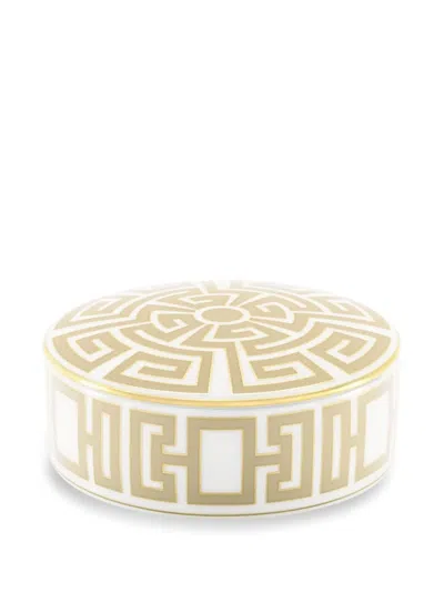Ginori 1735 Labyrinth Pattern Trinket Box In White