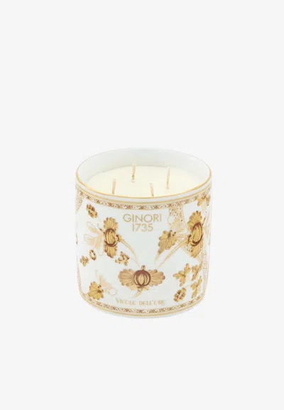 Ginori 1735 Large Oriente Italiano Aurum Scented Candle In White