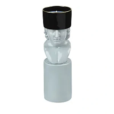 Ginori 1735 Lcdc Il Letterato Candle Holder In Light Grey