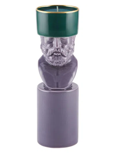 Ginori 1735 Lcdc Il Letterato Candleholder In Lavender