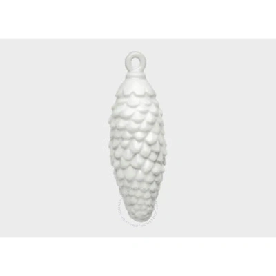 Ginori 1735 Les Merveilles Hanging With Cone Of Spruce In White