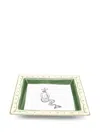 Ginori 1735 Mermaid-border Porcelain Tray (l 25cm X D 25cm) In Multi