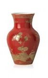 Ginori 1735 Red Oriente Italiano Ming Vase In Red