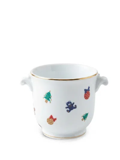 Ginori 1735 Motif-print Ice Bucket In White