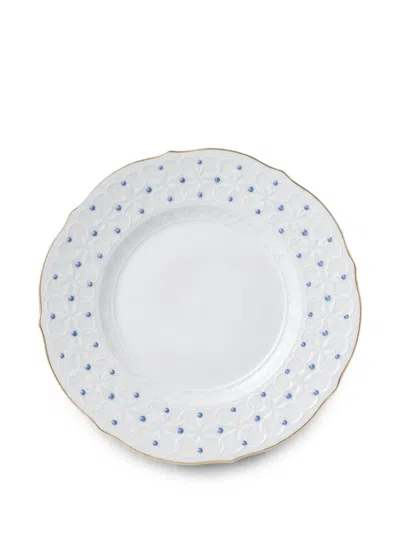 Ginori 1735 Museo Le Perle Dinner Plates (set Of Six) In White