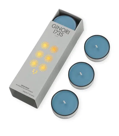 Ginori 1735 Musk Road Tealight Scented Candles In Blue