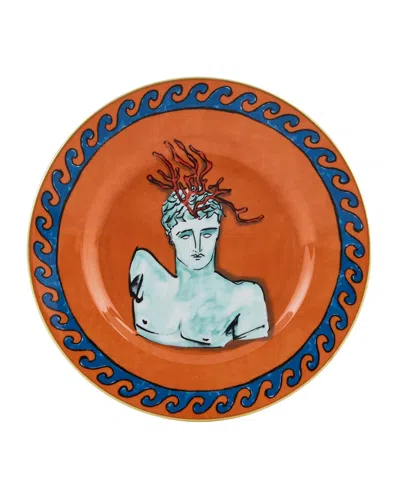 Ginori 1735 Neptune's Voyage Dessert Plate In Multi