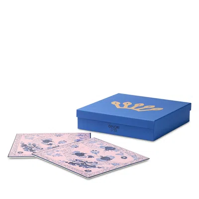 Ginori 1735 Oggetti Azalea Square Charger Plates, Set Of 2 In Pink