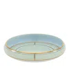 Ginori 1735 Blue Diva Porcelain Round Tray In Verde