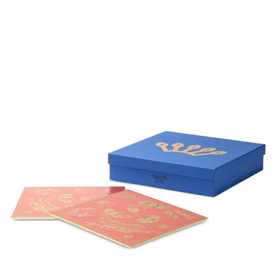 Ginori 1735 Oggetti Rubrum Square Charger Plates, Set Of 2 In Pink