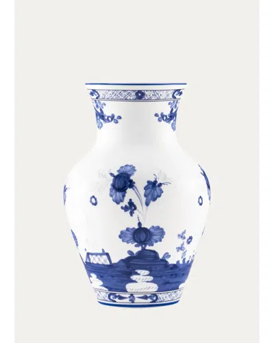 Ginori 1735 Oi Indaco Ming Botanical Vase In Blue