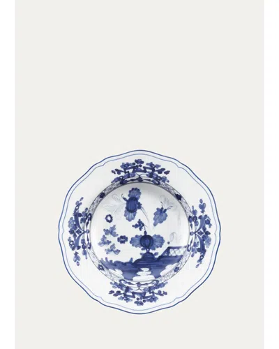 Ginori 1735 Ol Indaco Porcelain Soup Plate In Blue