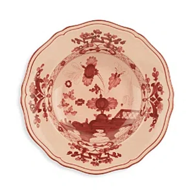 Ginori 1735 Oriente Antico Doccia Shape Soup Plate In Vermiglio