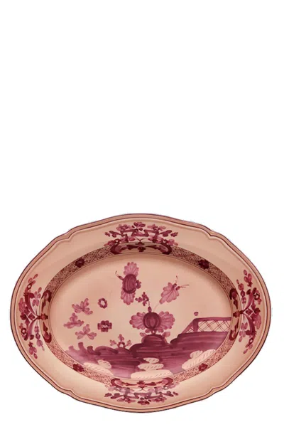 Ginori 1735 'oriente Italian' Tray In Pink