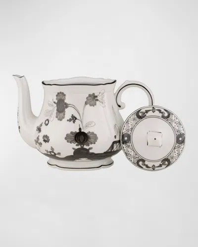 Ginori 1735 Oriente Italiano Albus Small Teapot, 23 Oz. In Black