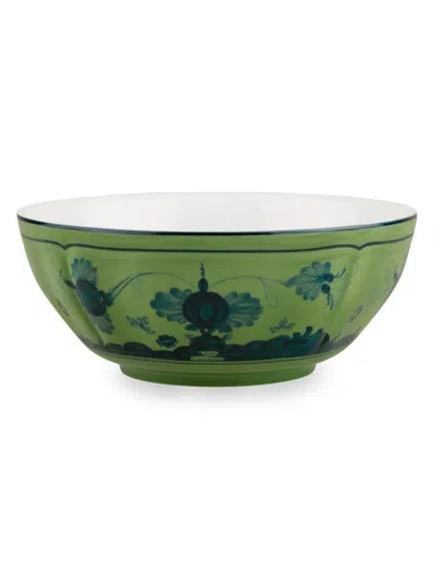 Ginori 1735 Oriente Italiano Antico Doccia Bowl In Green