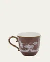 Ginori 1735 Oriente Italiano Antico Doccia Mug, 13.5 Oz. In Oi  Castagna