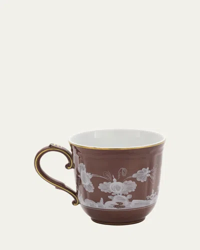 Ginori 1735 Oriente Italiano Antico Doccia Mug, 13.5 Oz. In Oi  Castagna
