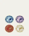 Ginori 1735 Oriente Italiano Assorted Coasters, Set Of 4 In Oriente Italiano Assorted
