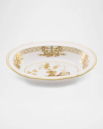 Ginori 1735 Oriente Italiano Aurum Deep Oval Serving Bowl In Multi