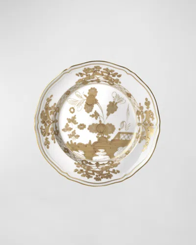 Ginori 1735 Oriente Italiano Aurum Dessert Plate In White