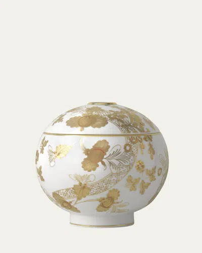 Ginori 1735 Oriente Italiano Aurum Diffusor Sphere Vase In Gold