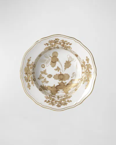 Ginori 1735 Oriente Italiano Aurum Soup Plate In Gold