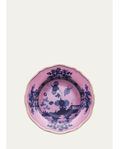 Ginori 1735 Oriente Italiano Azaela Rim Soup Plate In Pink