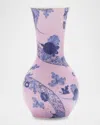 Ginori 1735 Oriente Italiano Azalea Tulipano Vase, 8" In Azalea