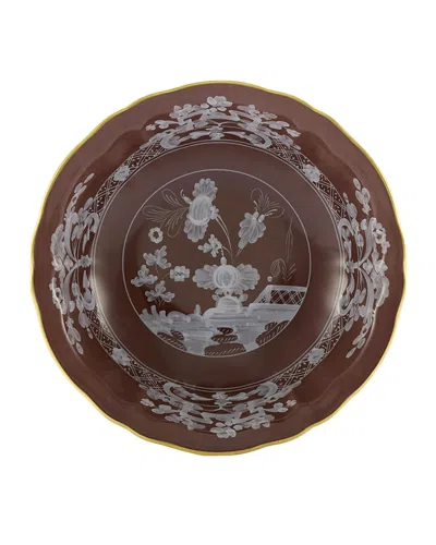 Ginori 1735 Oriente Italiano Bowl, Castagna In Brown