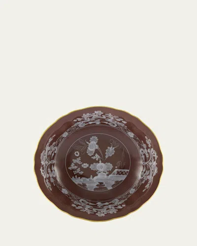 Ginori 1735 Oriente Italiano Bowl, Castagna In Brown