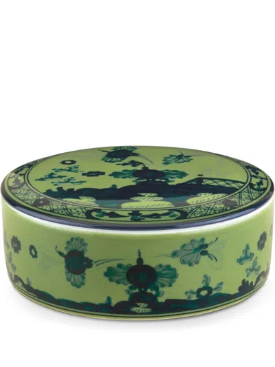 Ginori 1735 Oriente Italiano Box (13 Cm) In Green