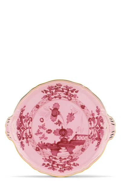 Ginori 1735 'oriente Italiano' Cake Plate ⌀ 30.5 Cm In Pink