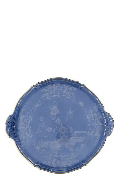 Ginori 1735 'oriente Italiano' Cake Plate In Blue