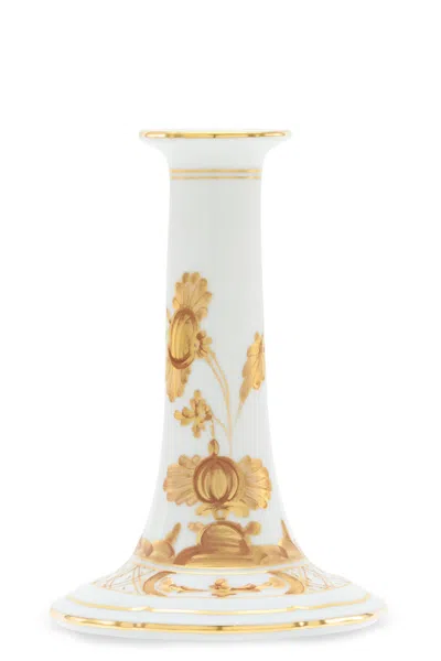 Ginori 1735 'oriente Italiano' Candle Holder In White