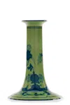 Ginori 1735 'oriente Italiano' Candle Holder In Green