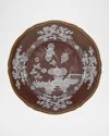 Ginori 1735 Oriente Italiano Castagna Charger Plate In Oi  Castagna