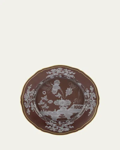 Ginori 1735 Oriente Italiano Castagna Dessert Plate In Oi  Castagna
