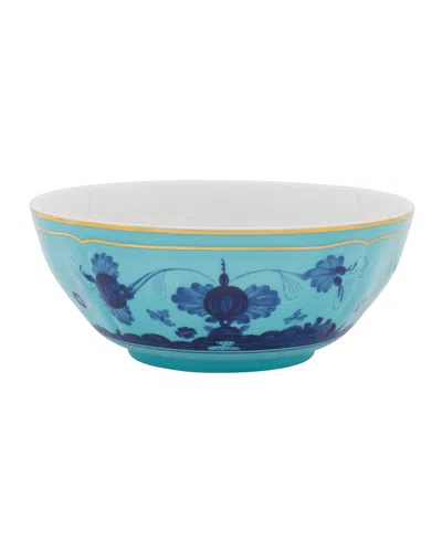 Ginori 1735 Oriente Italiano Cereal Bowl, Iris In Green