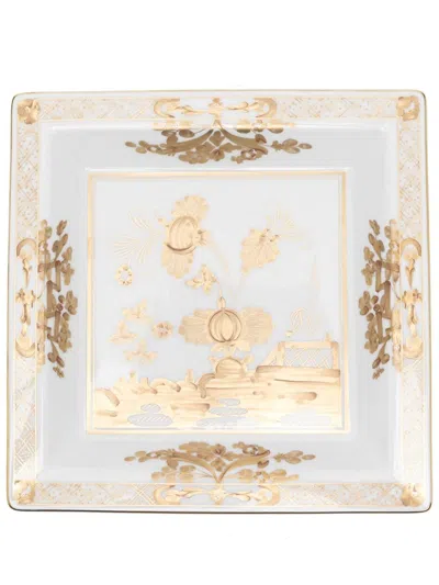 Ginori 1735 Oriente Italiano Change Tray In Gold