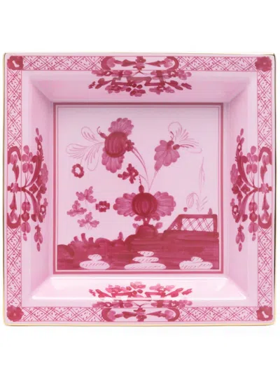 Ginori 1735 Oriente Italiano Change Tray In Pink