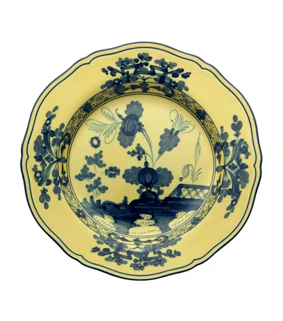 Ginori 1735 Oriente Italiano Citrino Plate In Yellow