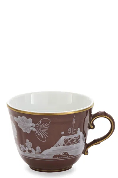 Ginori 1735 'oriente Italiano' Coffee Cup 120 Cc In Brown