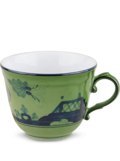 Ginori 1735 Oriente Italiano Coffee Cup (120ml) In Green