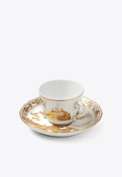 Ginori 1735 Oriente Italiano Coffee Cup And Saucer In White