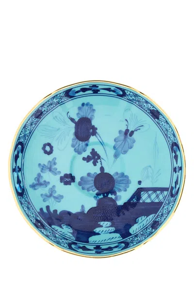 Ginori 1735 Oriente Italiano Coffee Plate In Blue