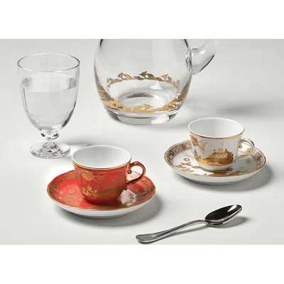 Ginori 1735 Oriente Italiano Coffee Saucer In Multi