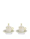 Ginori 1735 Oriente Italiano Coffee Set (set Of Two) In 中性色