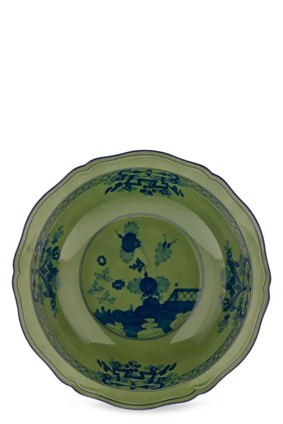 Ginori 1735 'oriente Italiano' Deep Serving Plate ⌀34.8cm In Green
